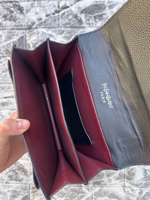 Сумка Yves Saint Laurent чорна на ланцюжку