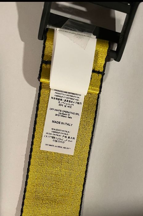 Cinto Off-White C/O Virgil Abloh