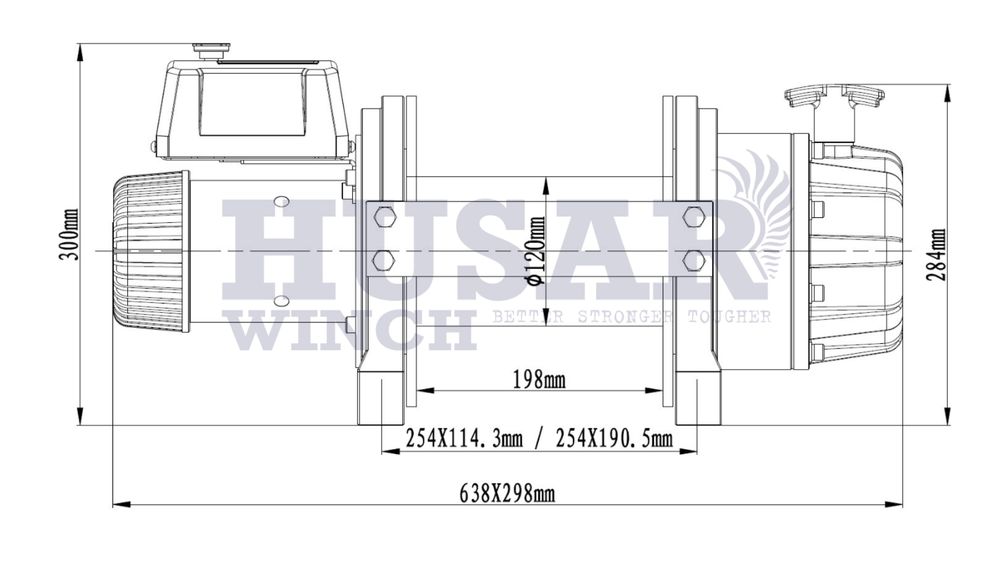 Лебідка електрична Husar BST S 26000 Lbs  12 тон