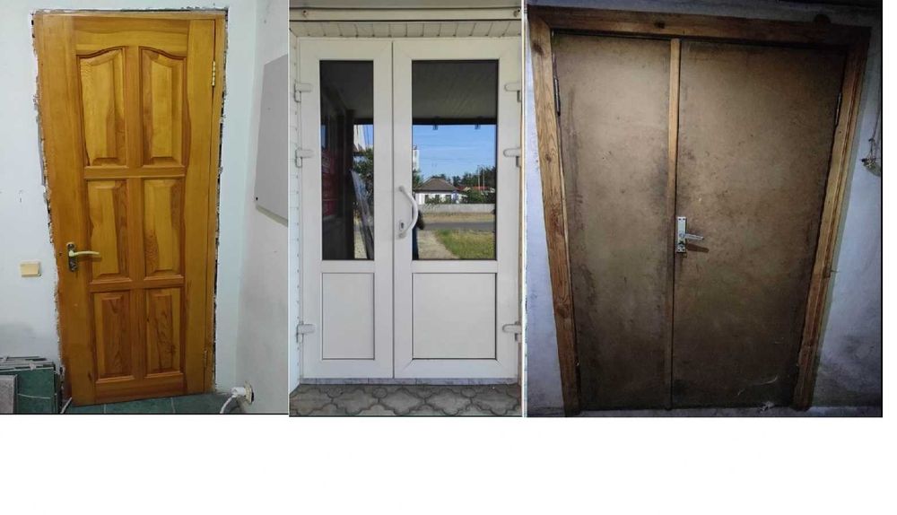 Двері різних розмірів дерев'яні. ЧИТАЙ ОПИС!