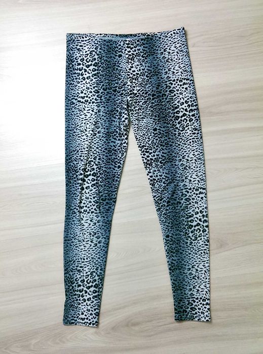 Legginsy leginsy panterka szare getry