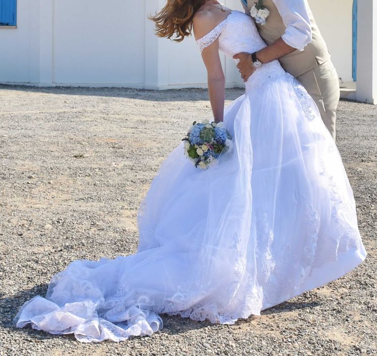 Suknia ślubna księżniczka (XS) - stan idealny