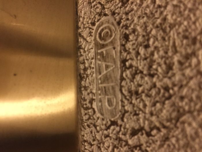 Candeeiro em cerâmica de relevo da FAIP anos 70