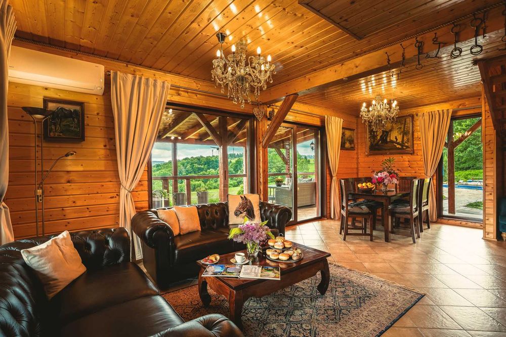 Ferie Karkonosze domek 8 osób sauna jacuzzi – Piaskowy Koń