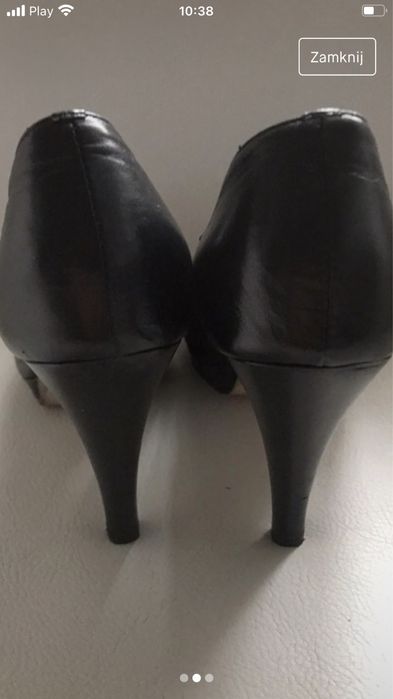 Czarne czółenka Venezia r. 37/23