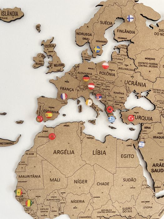 Mapa Mundo 2D (laser)
