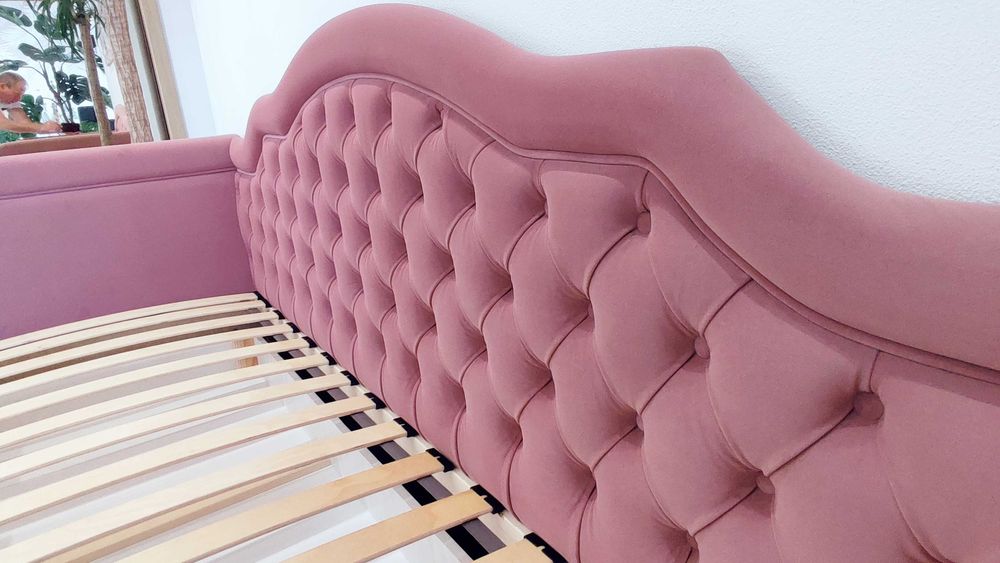 Łóżko tapicerowane dziecięce młodzieżowe z pojemnikiem, szufladą