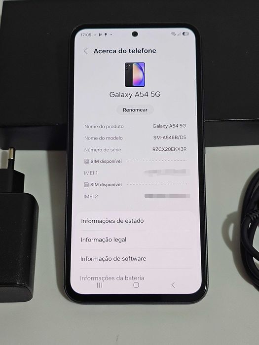 Samsung A54 5g.  Muito bom.