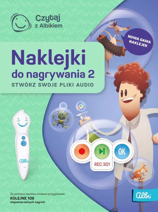 Czytaj z Albikiem. Naklejki do nagrywania 2. Albi