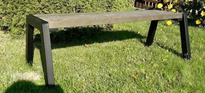 Ławka bez oparcia AMO 150 cm park, miasto, ogród, producent , atest