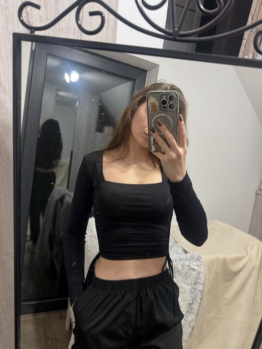 Bluzka elastyczna czarna Zara jak nowa