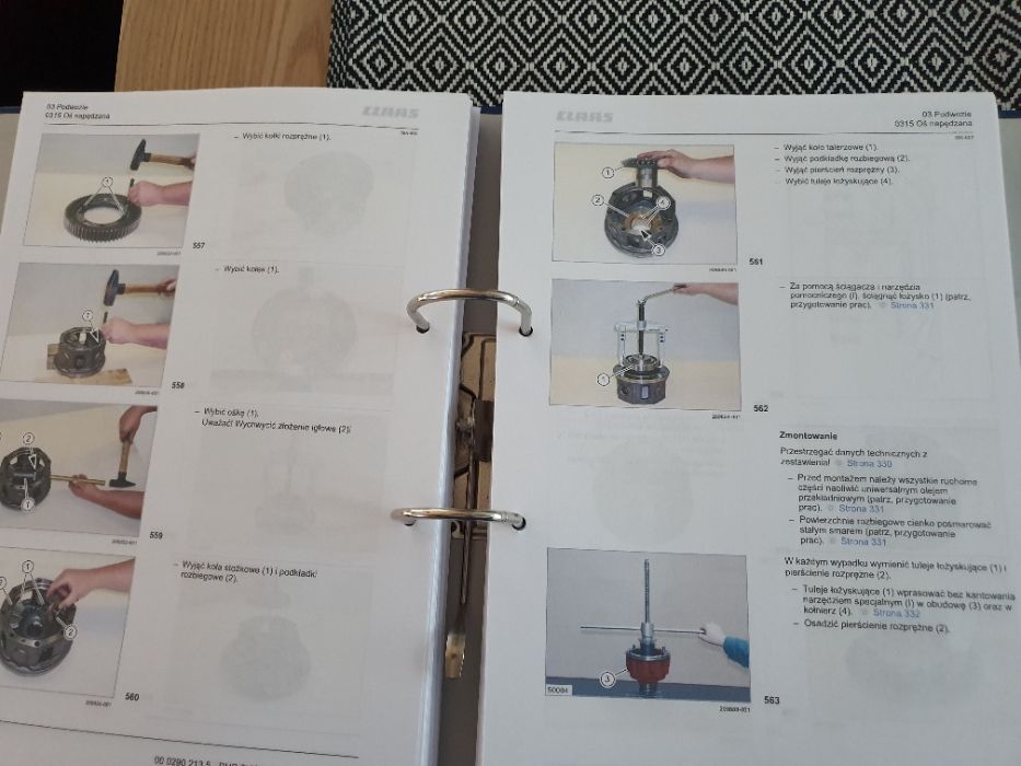 Claas Tucano 480-320 instrukcja napraw po POLSKU!