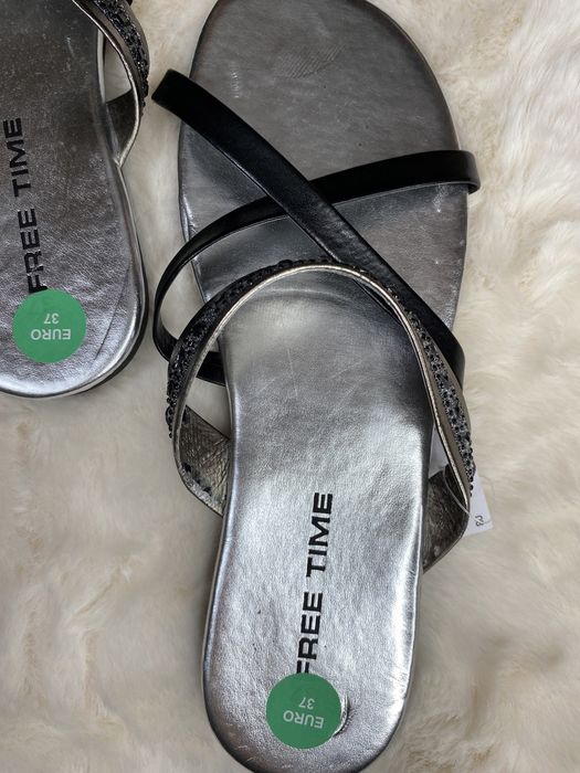 Buty damskie sandałki płaskie klapki  Free Time 37