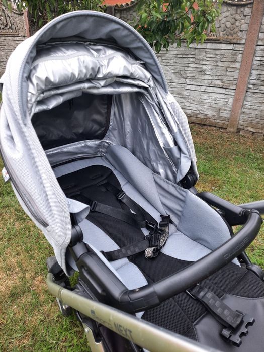 Wózek 2w1 Espiro Next szary srebrny