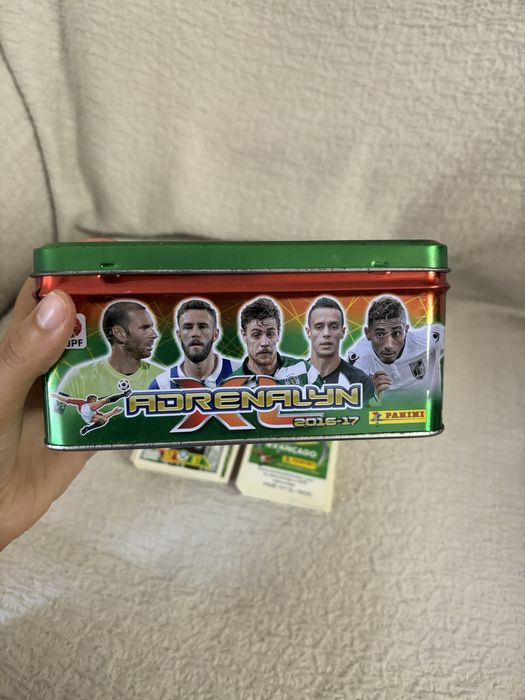 55 Cartas Adrenalyn 2016/2017 Panini + Caixa