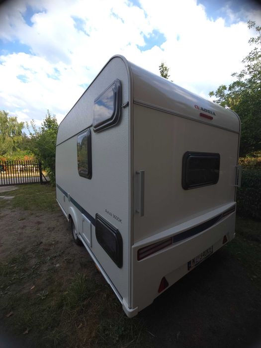 Wynajem nowej przyczepy ADRIA AVIVA 360 DK (5 osób) 900 DMC