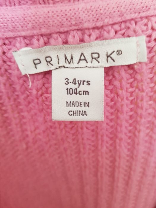 Różowy kardigan Primark rozm. 104