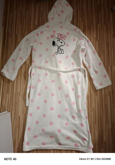 Szlafrok Snoopy biały