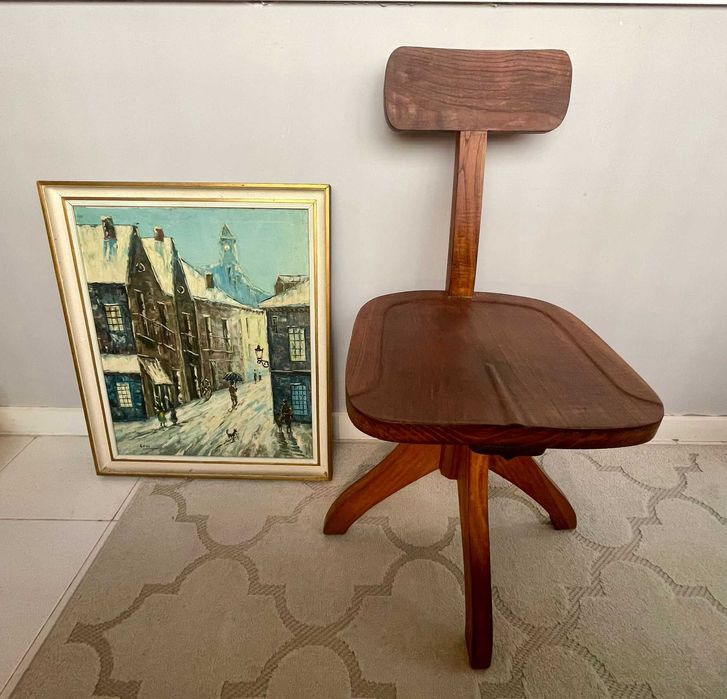 Cadeiras Portuguesas em madeira, Antigas e Vintage