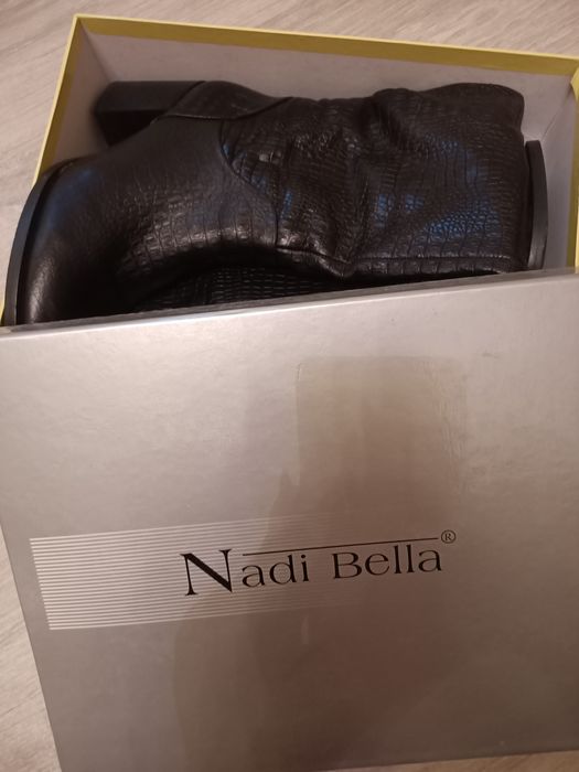 Зимние кожаные сапоги ботфорты  размер 38