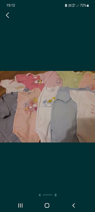 Modna dziewczynka Paka 25szt r.62 śliczne ubranka dla niemowlaka