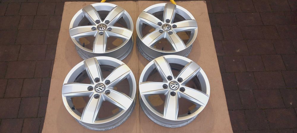 Felgi alu 4x oryg. VW /SKODA/SEAT/AUDI 6.5x16, 5x112, ET48 , Stan bdb