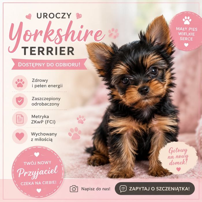 York terrier sunia. rodowód