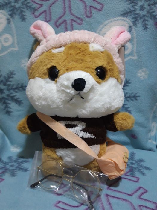 Іграшка м'яка Собачка лалафанфан LALAFANFAN NEW зі скляними окулярами