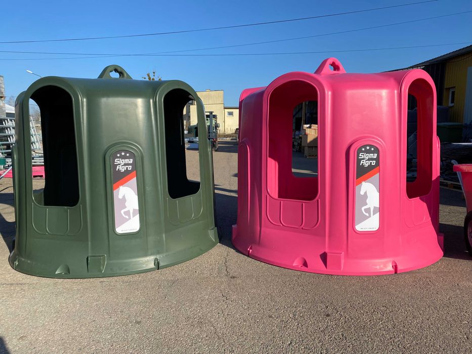 Paśnik DZWON na Siano do Bel Dla Koni - Bezpieczny Piękny Różowy