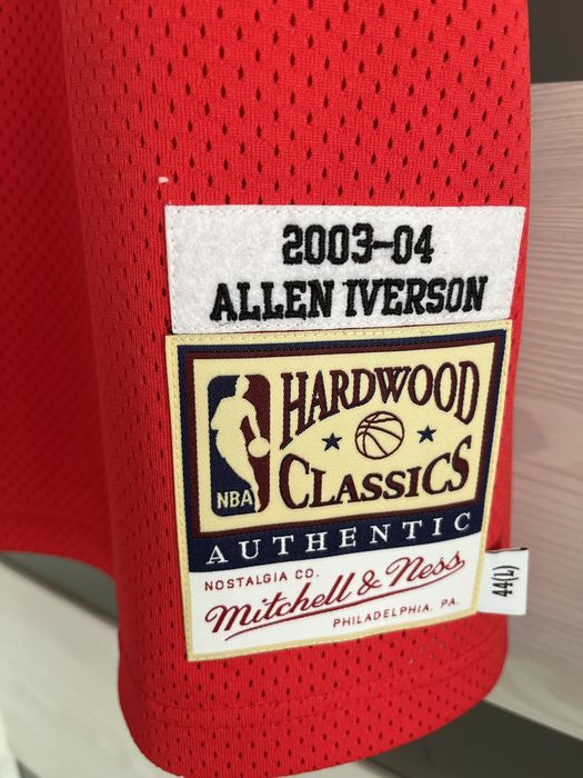Authentic Jersey Iverson 3 philadelphia 76ers nowa L mitchell&ness nba