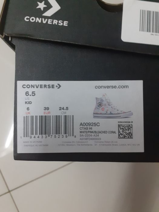 Trampki Converse r.39 dziecięce damskie