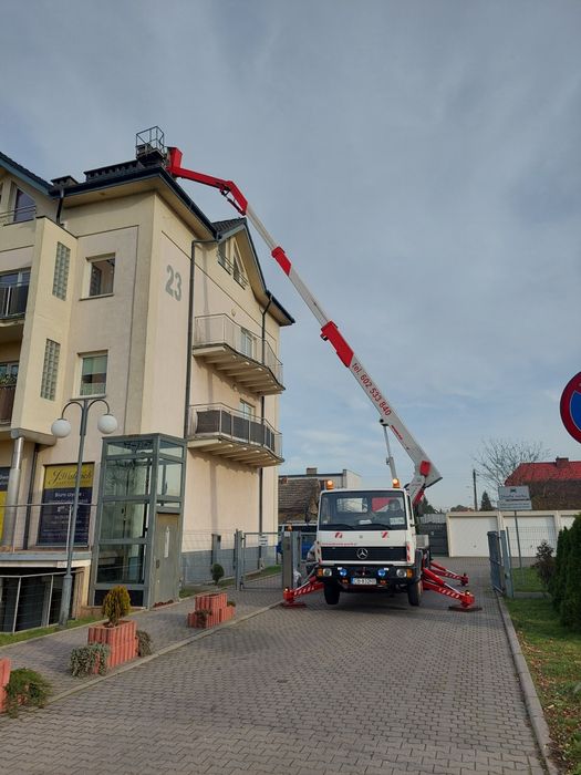 Wynajem podnośników koszowych Bydgoszcz Usługa Prace na wysokości