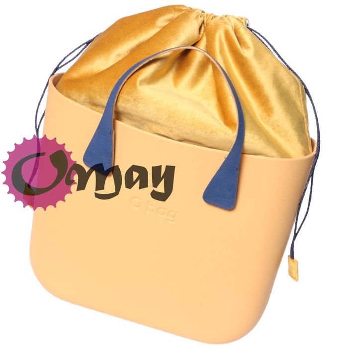 Granatowy organizer do OBAG STANDARD worek welur camello komin OMAY