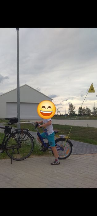 Przyczepka rowerowa, pilot, rowerek