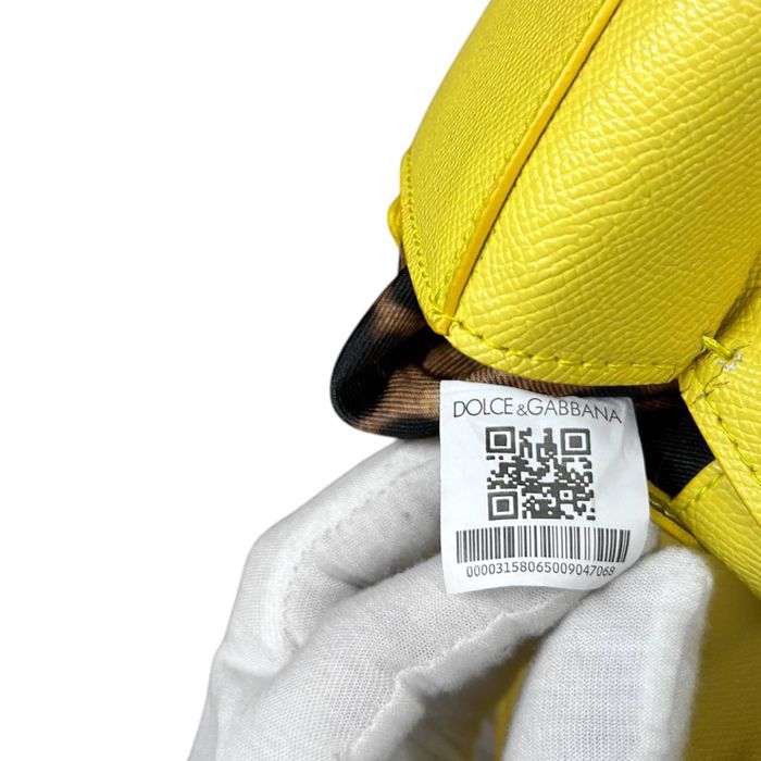 Женская сумка Dolce Gabbana sicily small calfskin yellow bag оригинал
