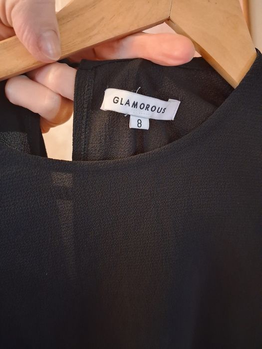 Чорне стильна вечірнє плаття, асиметричне, спереду міні, заду довге