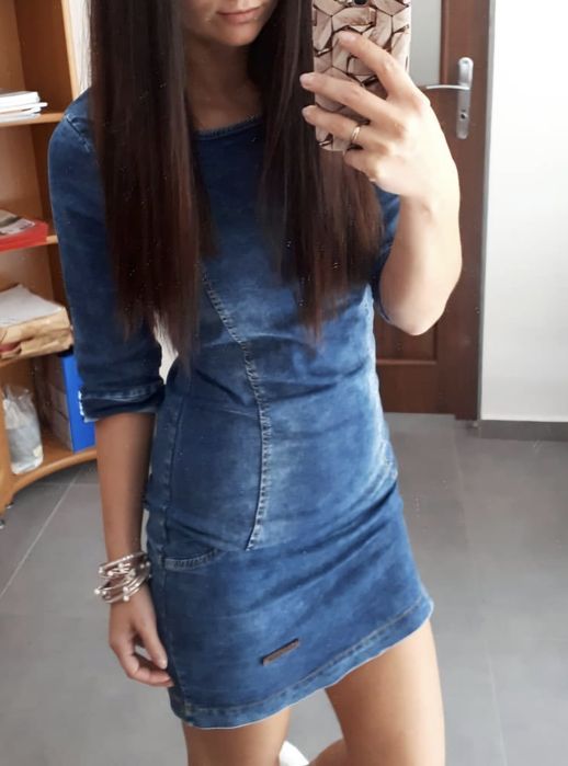 Sukienka jeansowa Mini Rozm XS S