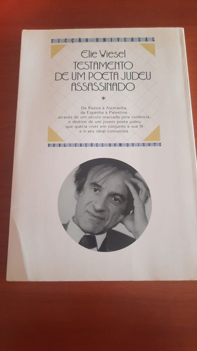 Testamento de um poeta judeu assassinado Elie wiesel
