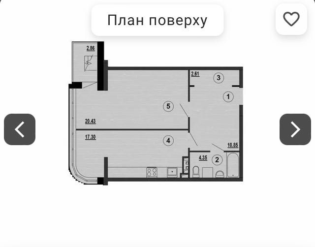 Квартира  PesochinSky 55.5 кв.м. Мобиль.