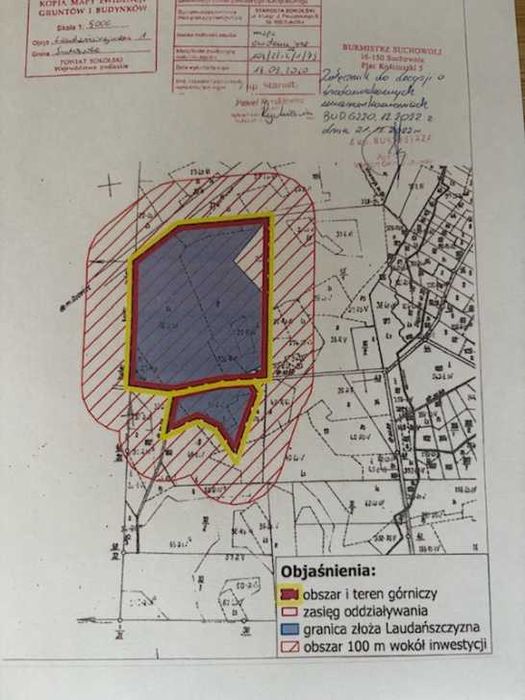 Pole żwirowe  10,5 ha  '' LAUDAŃSZCZYZNA ''gmina Suchowola