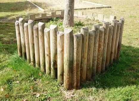 Palik do drzewek 5x250 cm Impregnowana Podpora Palisada do Nasadzeń