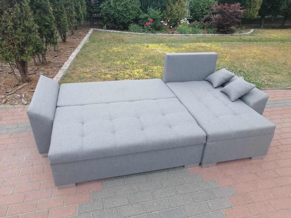 Kanapa Mateo z bokami. Narożnik z funkcją spania