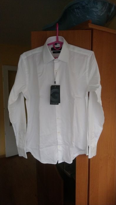 Koszula biała elegancka męska Giacomo Conti