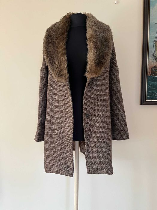 Płaszcz damski  brązowy