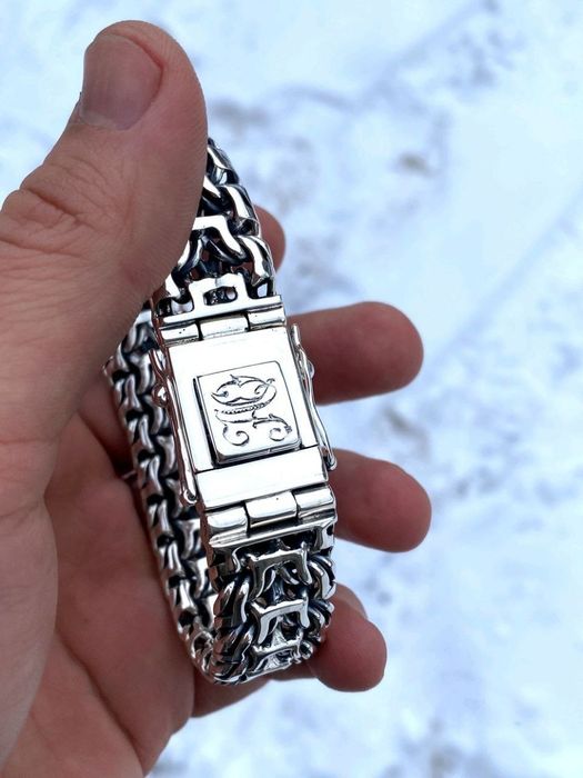 Срібний браслет 100г чоловічий, мужской серебряный браслет 925