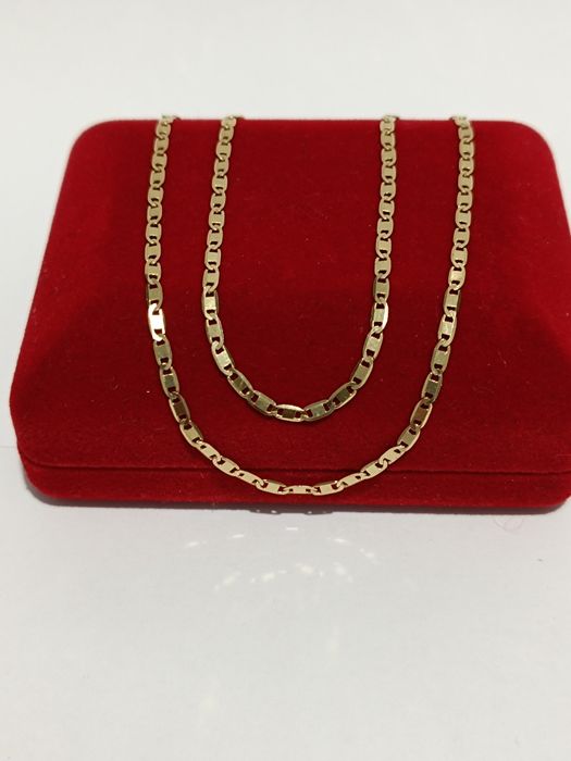Złoty łańcuszek splot Gucci dł.50cm, złoto próby 585