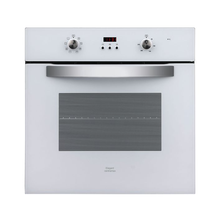 Біла вбудована духова шафа Elegant 601W встраиваемая духовка стекло