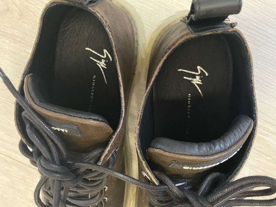 Giuseppe Zanotti Wysokie, sznurowane trampki Blabber