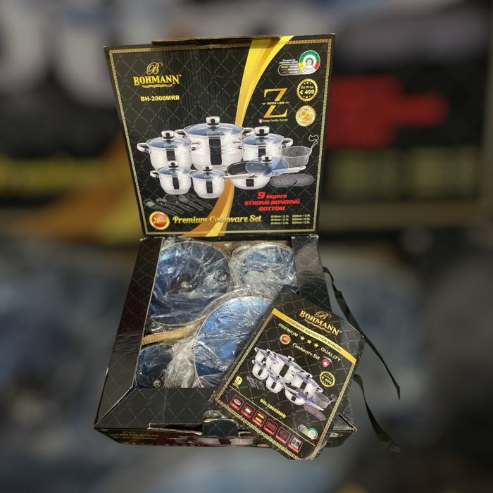 Набір каструль з нерж. сталі