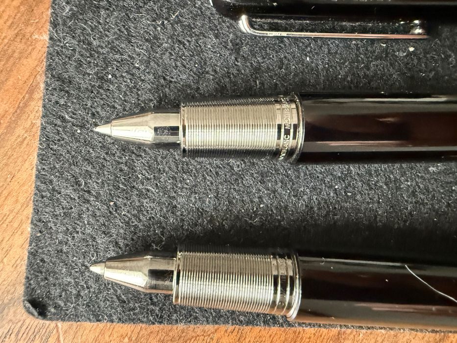 Montblanc estojo em pele + 2 canetas Bohème Rollerball